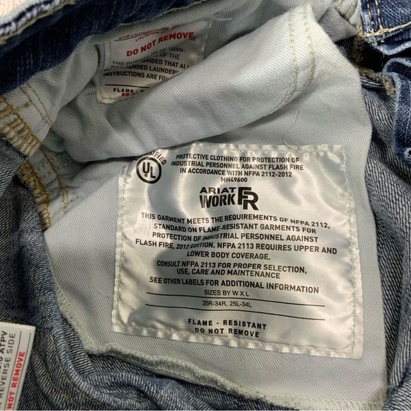 COPY - ARIAT Fr Flame Resistant Work Jeans mid rise boot cut - Picture 6 of 8